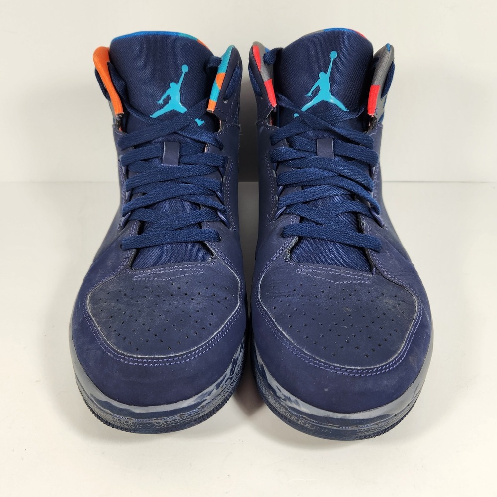 Jordan 1 Flight 3 Mens Midnight Navy Blue Orange 743188-415 Sneakers Size 11